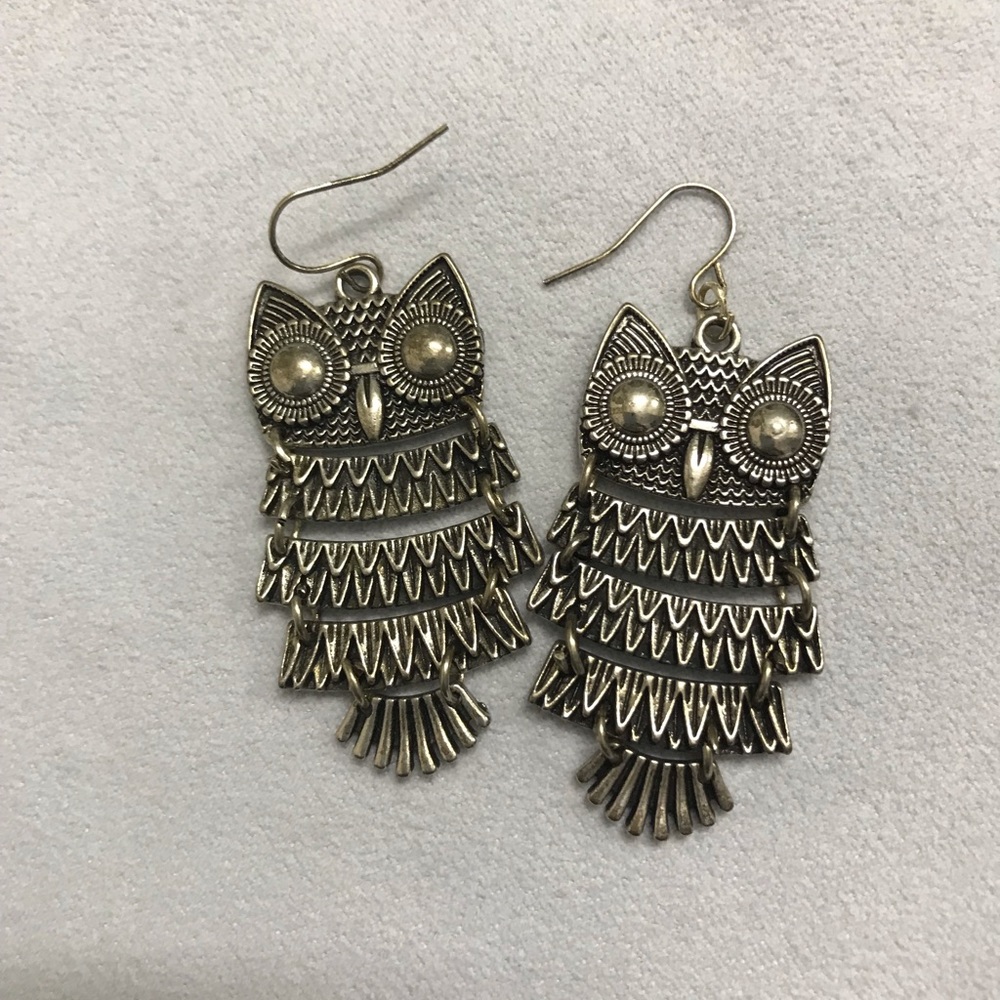 Articulated Owl Earrings